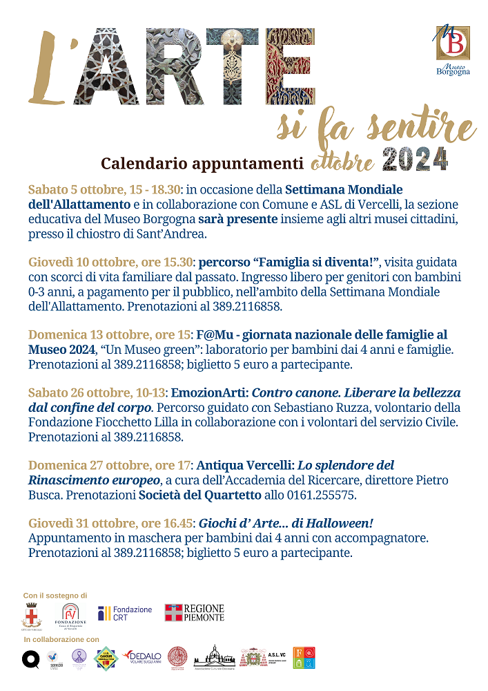 arte si fa sentire ottobre